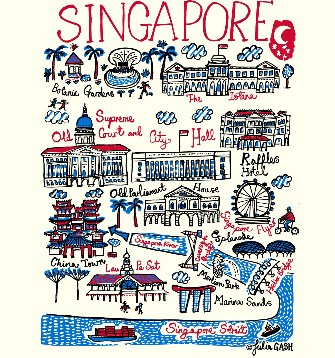 Singapore Art Print Singapore art, Singapore, Large art prints